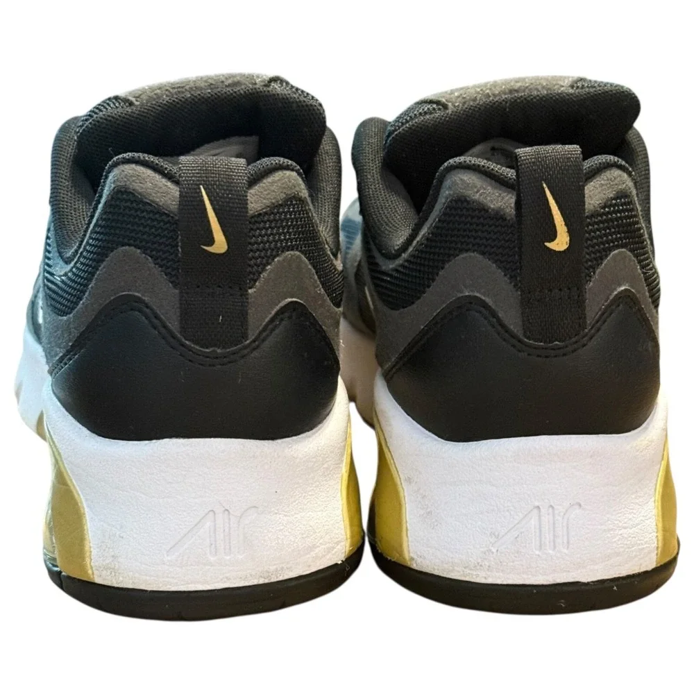 Nike Air Max 200 Black Metallic Gold‎ Shoes Size 7Y Athletic Sneakers